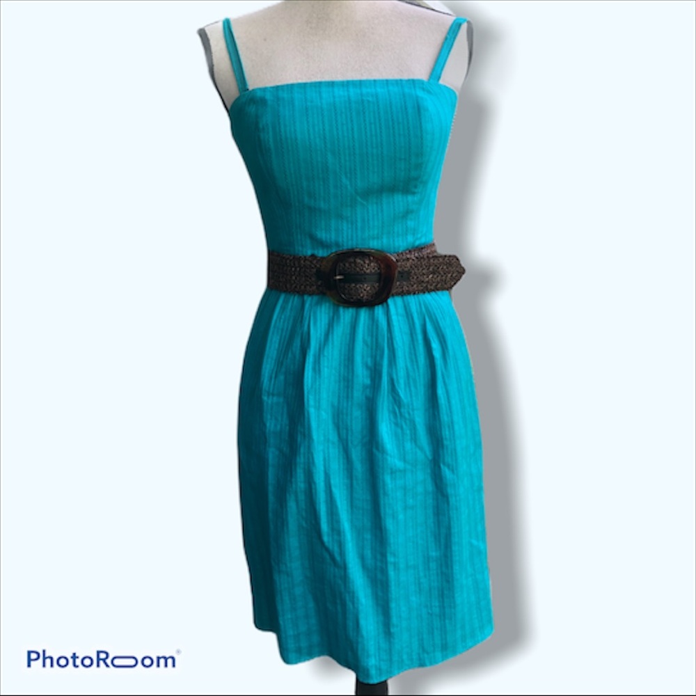 Cremieux | Green Belted Summer Dress